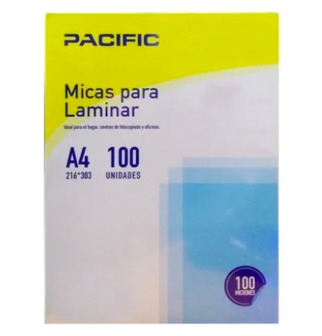 100 MICAS LAMINAS PARA TERMOLAMINAR TAMAÑO A4 - 1