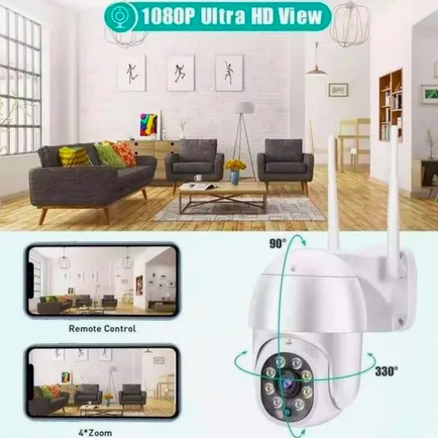 SMART CAMARA IP WIFI ALARMA EXTERIOR ANTI AGUA - 4