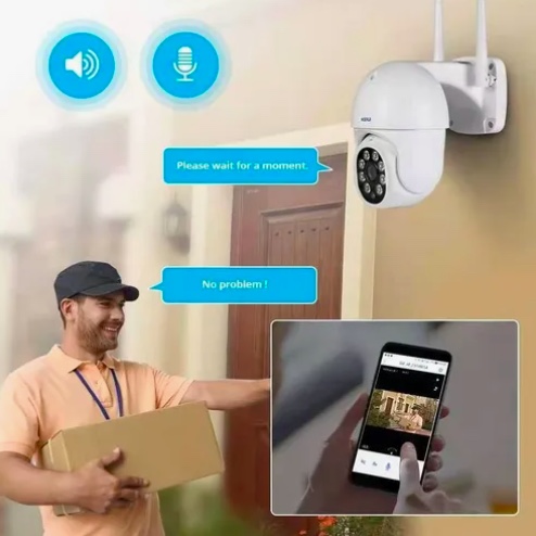 SMART CAMARA IP WIFI ALARMA EXTERIOR ANTI AGUA - 5