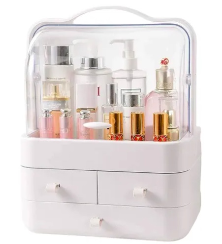 CAJA ORGANIZADOR DE COSME TICOS PORTATIL MULTIUSO - 1