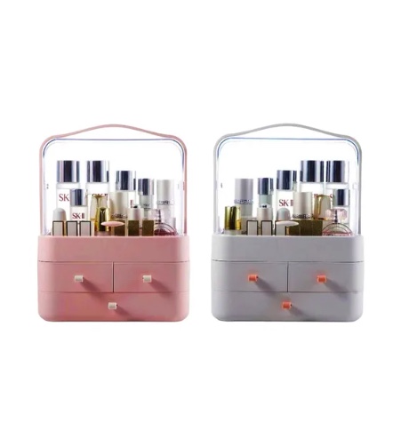 CAJA ORGANIZADOR DE COSME TICOS PORTATIL MULTIUSO - 2