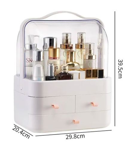 CAJA ORGANIZADOR DE COSME TICOS PORTATIL MULTIUSO - 5