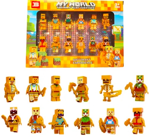 SET MINECRAFT FIGURAS ARMABLES - 1