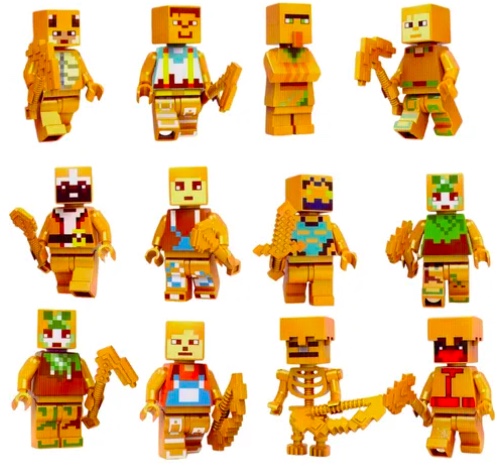 SET MINECRAFT FIGURAS ARMABLES - 2