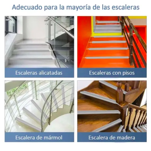 TIRAS ANTIDESLIZANTES DE GOMA 3M PARA ESCALERAS - 5
