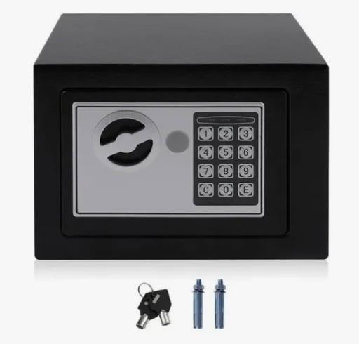 CAJA SEGURIDAD FUERTE DIGITAL NEGRA - 2