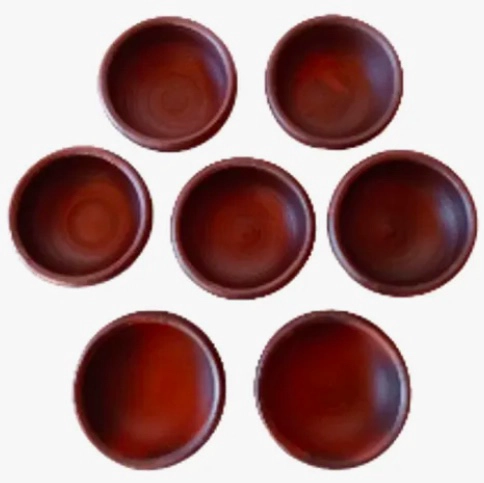POCILLOS DE GREDA  8 CM PACK 6 UNIDADES - 1