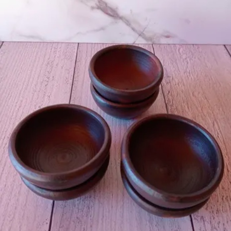 POCILLOS DE GREDA 8 CM PACK 6 UNIDADES - 3