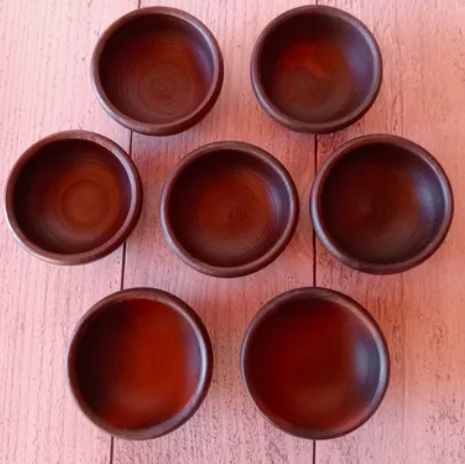 POCILLOS DE GREDA 8 CM PACK 6 UNIDADES - 4