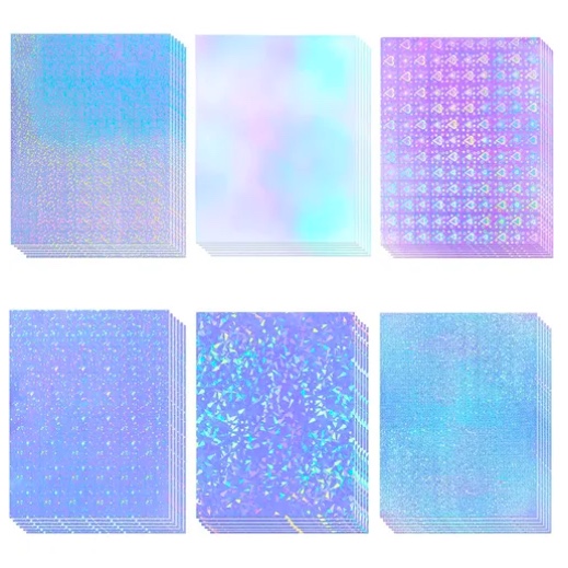 48 HOJAS LAMINADO FRIO HOLOGRAFICO - 1