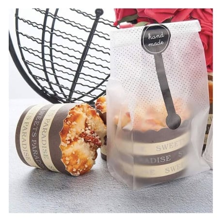 BOLSAS DE PLASTICO TRANSLUCIDO PARA GALLETAS - 6