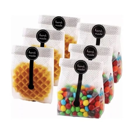 BOLSAS DE PLASTICO TRANSLUCIDO PARA GALLETAS - 7