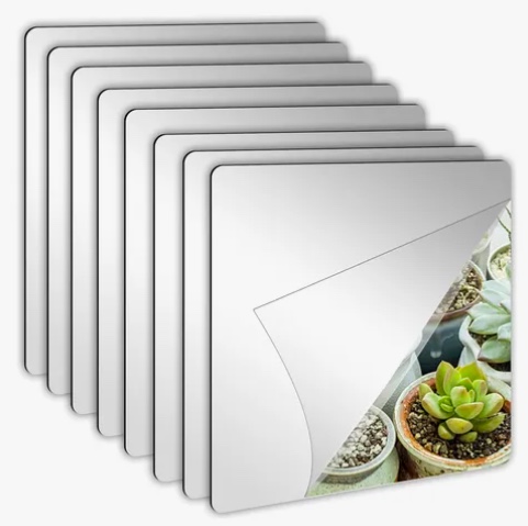 PACK 20 ESPEJOS ADHESIVOS DECORATIVOS 20 X 20CM - 1