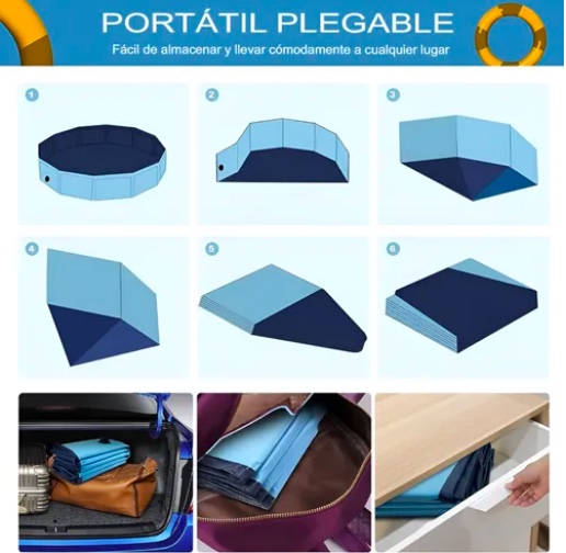 PISCINA PLEGABLE PARA MASCOTAS - 4