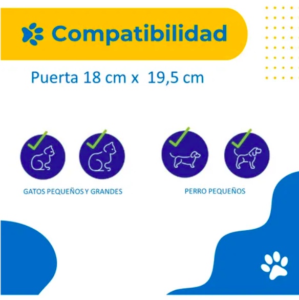 PUERTA ABATIBLE PARA MASCOTA PORTE PEQUEÑO - 3