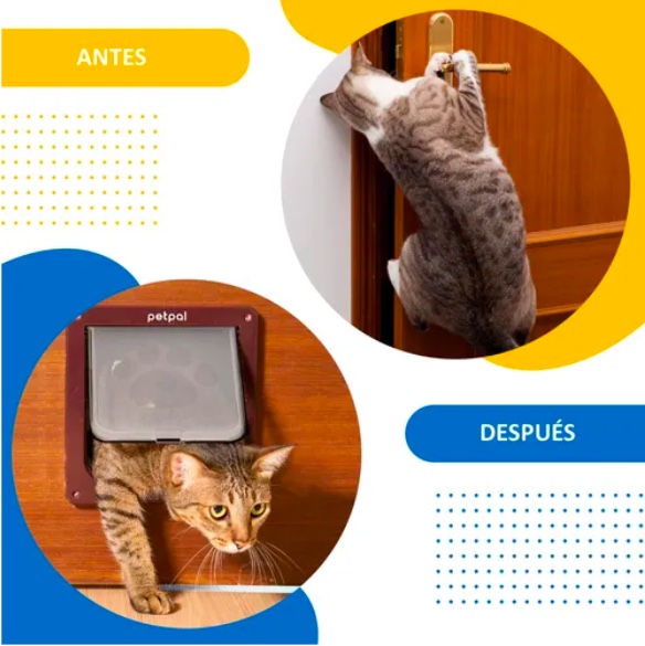 PUERTA ABATIBLE PARA MASCOTA PORTE PEQUEÑO - 5