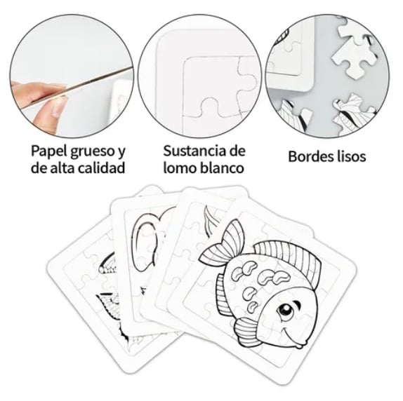 ROMPECABEZAS PARA PINTAR+LAPICES - 3