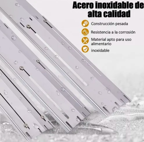 DIFUSOR DE FUEGO AJUSTABLE DE CALOR LLAMA PARRILLA A GAS - 2