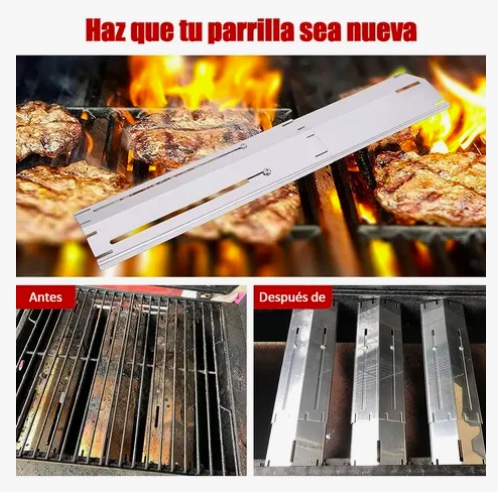 DIFUSOR DE FUEGO AJUSTABLE DE CALOR LLAMA PARRILLA A GAS - 4