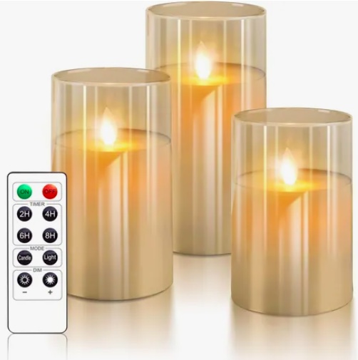 VELAS LED PARPADEANTE EFECTO LLAMA - 1