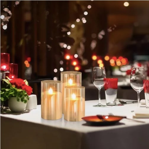 VELAS LED PARPADEANTE EFECTO LLAMA - 5