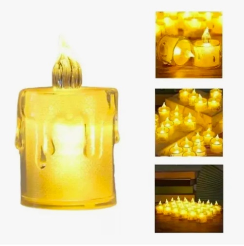 PACK 24 VELAS A PILA DE LED CON EFECTO LLAMA - 2