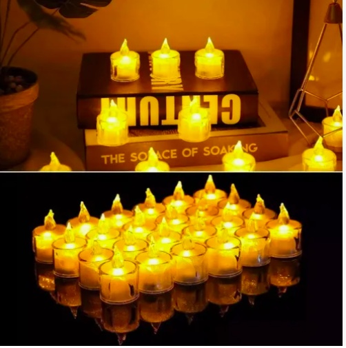 PACK 24 VELAS A PILA DE LED CON EFECTO LLAMA - 4