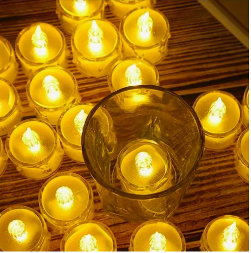 PACK 24 VELAS A PILA DE LED CON EFECTO LLAMA - 6