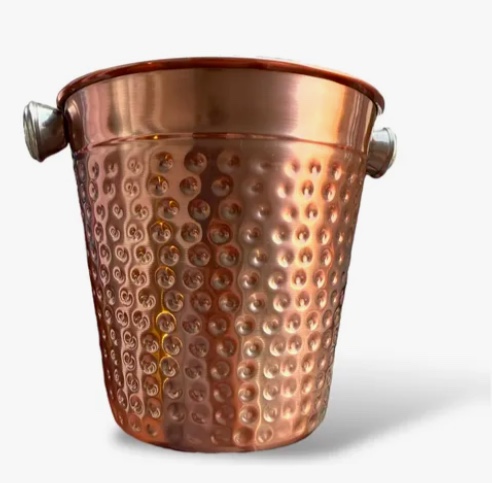 HIELERA CUBETA BALDE ACERO INOXIDABLE COBRE - 3