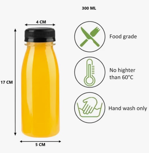 12 BOTELLA PLASTICAS TRANSPARENTES - 3
