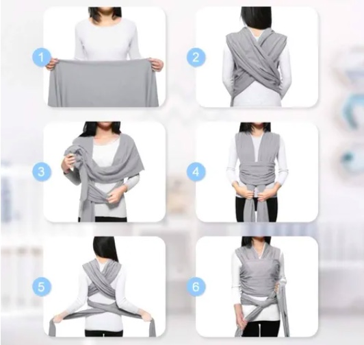 FULAR TRANSPORTE PARA BEBE ERGONOMICOS - 3