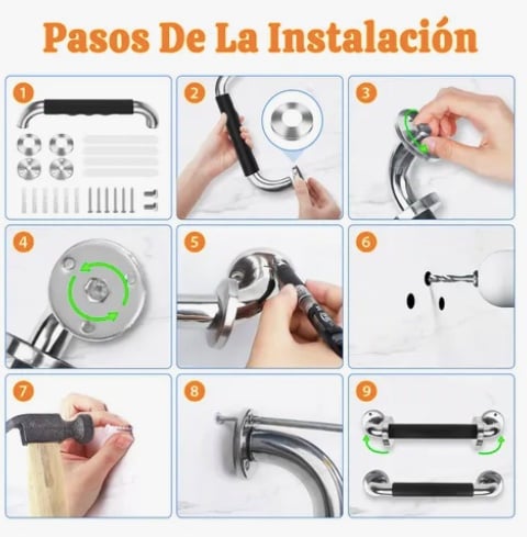 BARRA SEGURIDAD BAÑO ANTIDESLIZANTE - 7