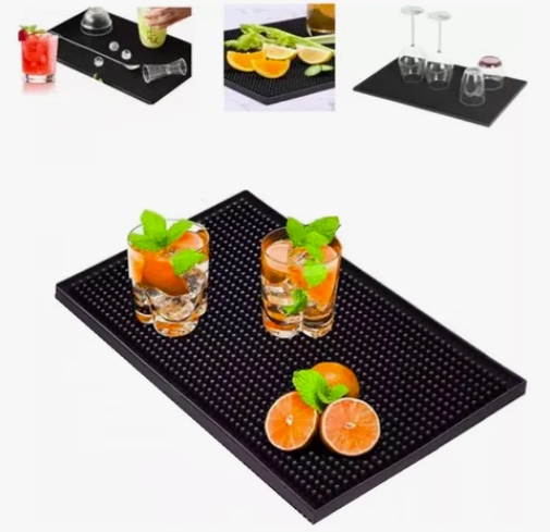 GOMA BAR NEGRA ESCURRIDOR VASO COPAS - 1