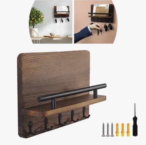 COLGADOR MADERA LLAVES - 1