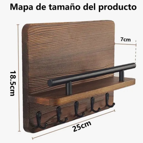 COLGADOR MADERA LLAVES - 2