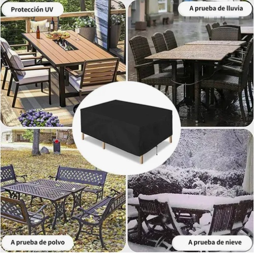 FUNDA CUBIERTA MESA JARDIN EXTERIOR IMPERMEABLE - 3