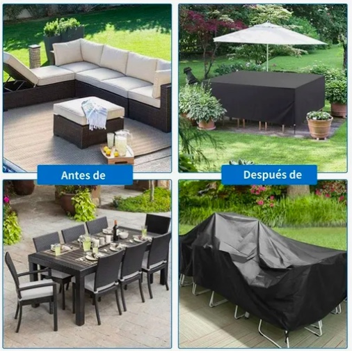 FUNDA CUBIERTA MESA JARDIN EXTERIOR IMPERMEABLE - 4