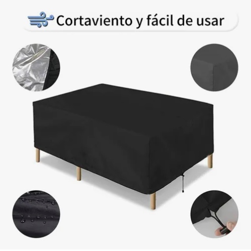 FUNDA CUBIERTA MESA JARDIN EXTERIOR IMPERMEABLE - 6