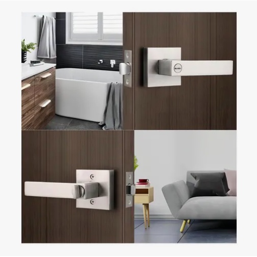 CERRADURA TUBULAR MANILLA CUADRADA SIN LLAVE - 5