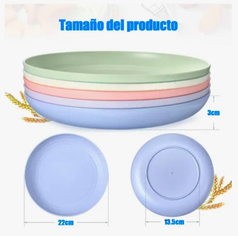 PACK 15 PLATOS PLASTICOS REUTILIZABLE - 2