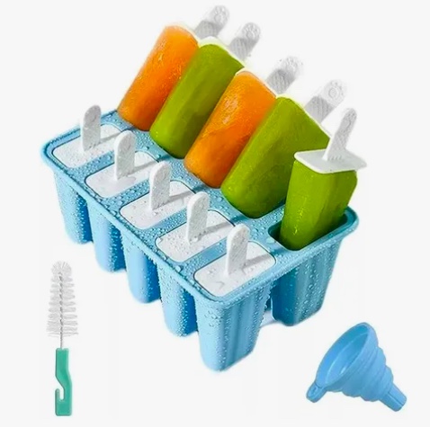 MOLDE SILICONA DE 10 HELADOS PALETA - 1