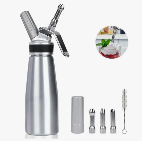 CREMA BATIDA DISPENSADOR DE ACERO INOXIDABLE - 1