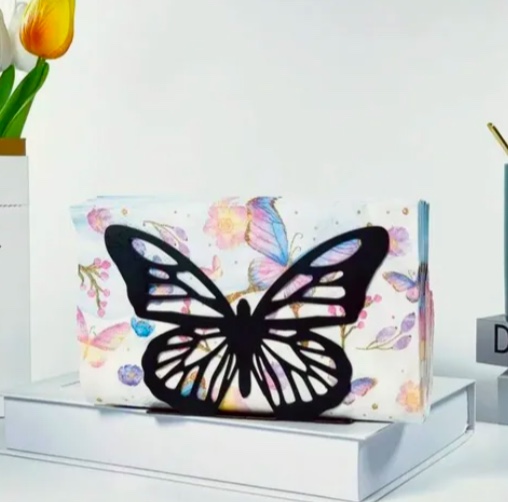 SERVILLETERO DE ALUMINIO MARIPOSA NEGRO - 2