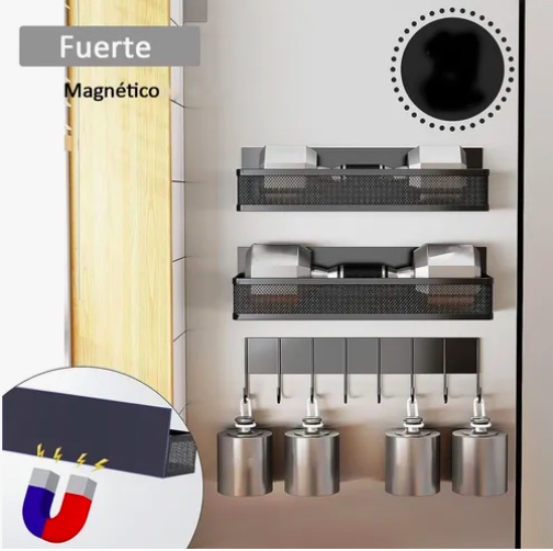 KIT 2 ESPECIERO MAGNE TICO RACK ORGANIZADOR MULTIUSO - 5