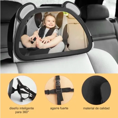 ESPEJO MONITOREO PARA BEBE  RETROVISOR - 4
