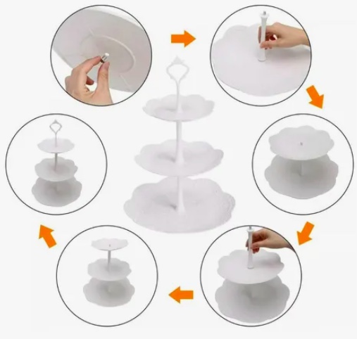 X4 PORTA CUPCAKE BLANCO - 4
