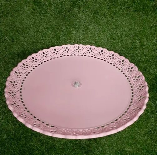 BANDEJA REDONDA TORTERO CIRCULAR ROSADO - 3