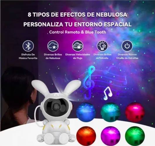 PROYECTOR LAMPARA LUZ LED GALAXIA - 2