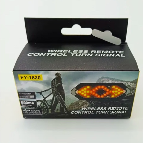 LUZ TRASERA POTENTE PARA BICICLETA SEÑALIZACION INALAMBRICA - 2