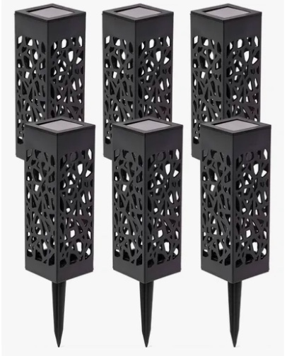 PACK DE 6 FOCOS LED SOLAR ESTACA JARDIN - 1